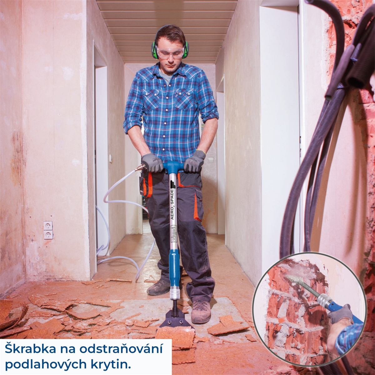 Pneumatický multifunkční nástroj 5 v 1 AERO 2 SPADE Scheppach Náhled