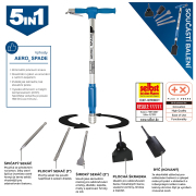 Pneumatický multifunkční nástroj 5 v 1 AERO 2 SPADE Scheppach Náhled