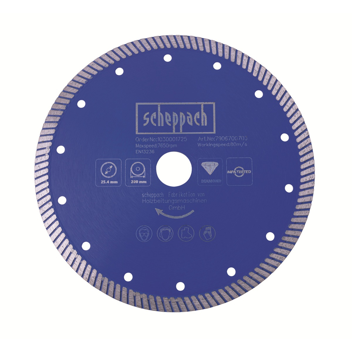 Levně Řezný kotouč profesionální pro FS 3600, ø 200/25,4 mm Scheppach 7906700703