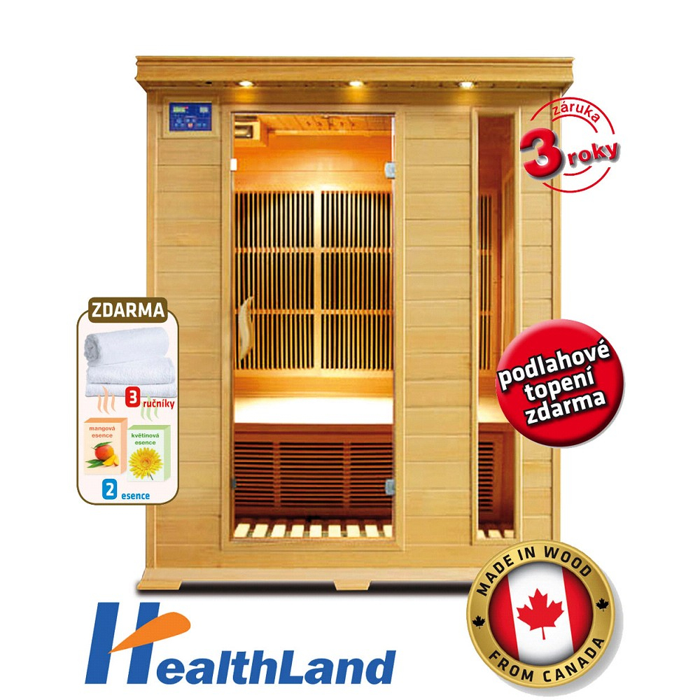 HEALTHLAND Infrasauna DeLuxe 3003 Carbon 643003KC