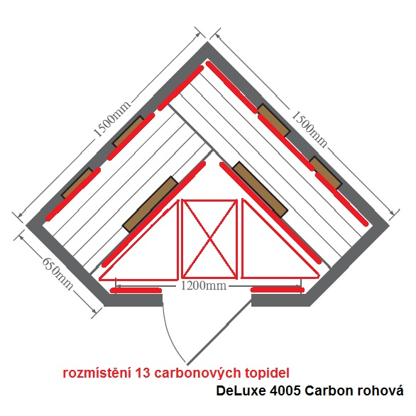 Infrasauna DeLuxe 4005 Carbon Náhled