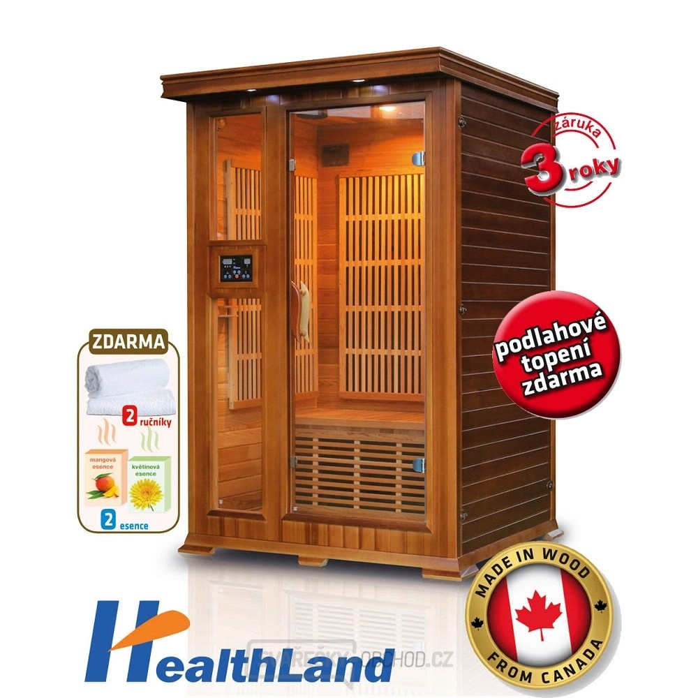 Infrasauna DeLuxe 2022 Cedr Carbon