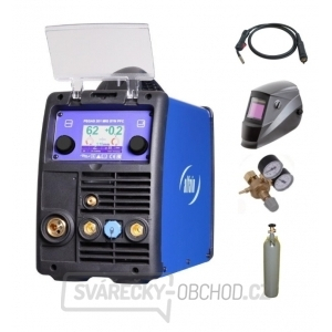 PEGAS 201 MIG SYN PFC + hořák + kabely + ventil + kukla + plná lahev CO2 gallery main image