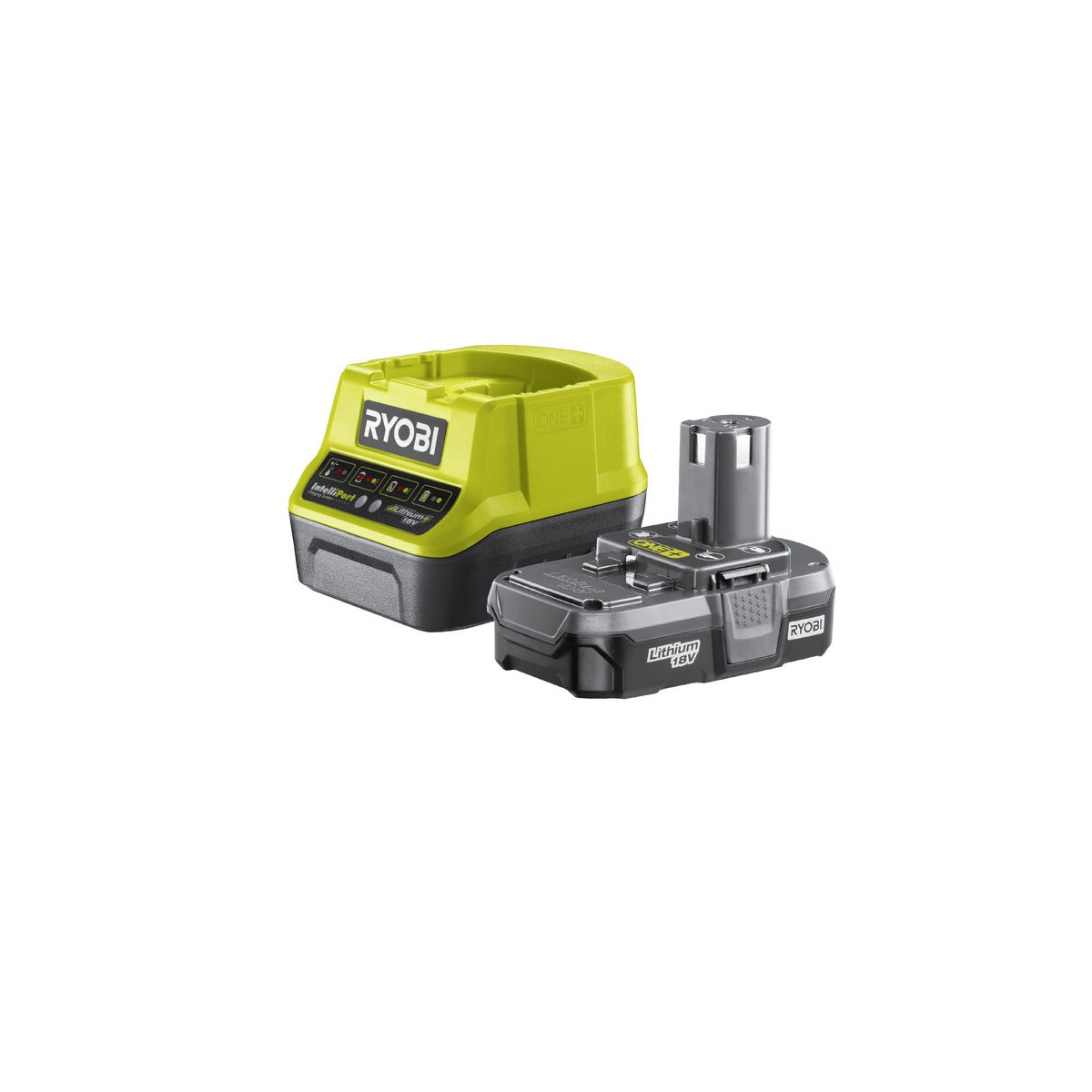 RYOBI Sada 18 V lithium iontová baterie 1,3 Ah s nabíječkou RC18120 ONE+