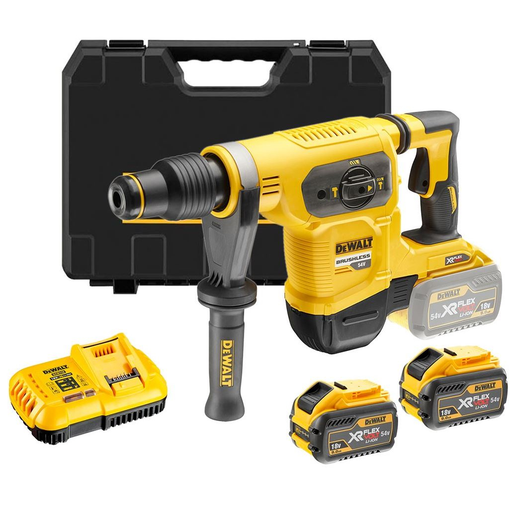 Aku kombinované kladivo SDS-MAX, 2x3,0Ah DeWALT DCH481X2 FLEXVOLT