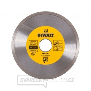 DT3713 Diamantový kotouč se spojitým obvodem ze slinutých karbidů 125x22,2 mm na suché řezání obkladů DeWALT