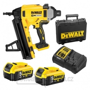 Aku hřebíkovačka do betonu DEWALT 18V DCN890P2, 2x 5,0Ah