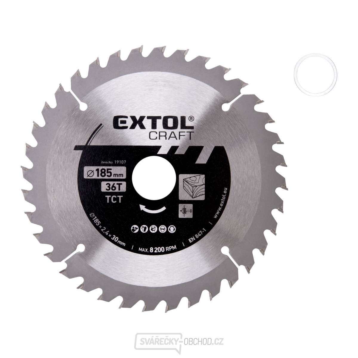 Kotouč pilový s SK plátky, 185x1,4x30mm, 36T