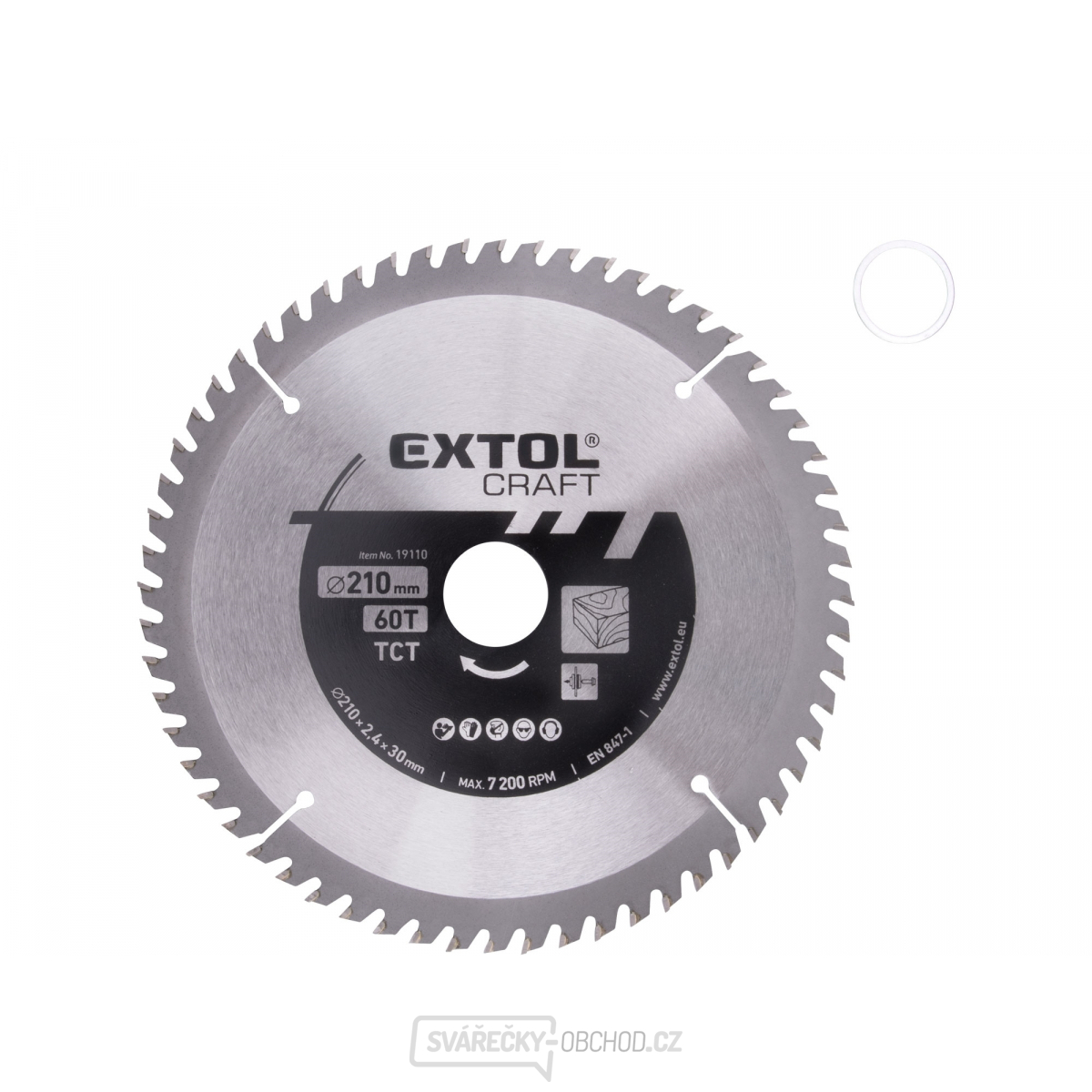Kotouč pilový s SK plátky, 210x1,4x30mm, 60T