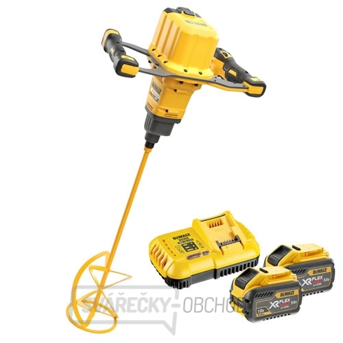 Aku míchadlo Dewalt DCD240X2 s dvouruční rukojetí 54V, 2x 9,0Ah 54V Li-Ion DeWALT FLEXVOLT