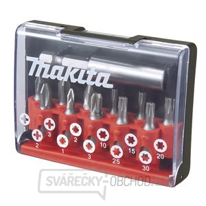 MAKITA - sada bitů 12ks:PH1,2,3,PZ1,2,3,T10,15,20,25,30