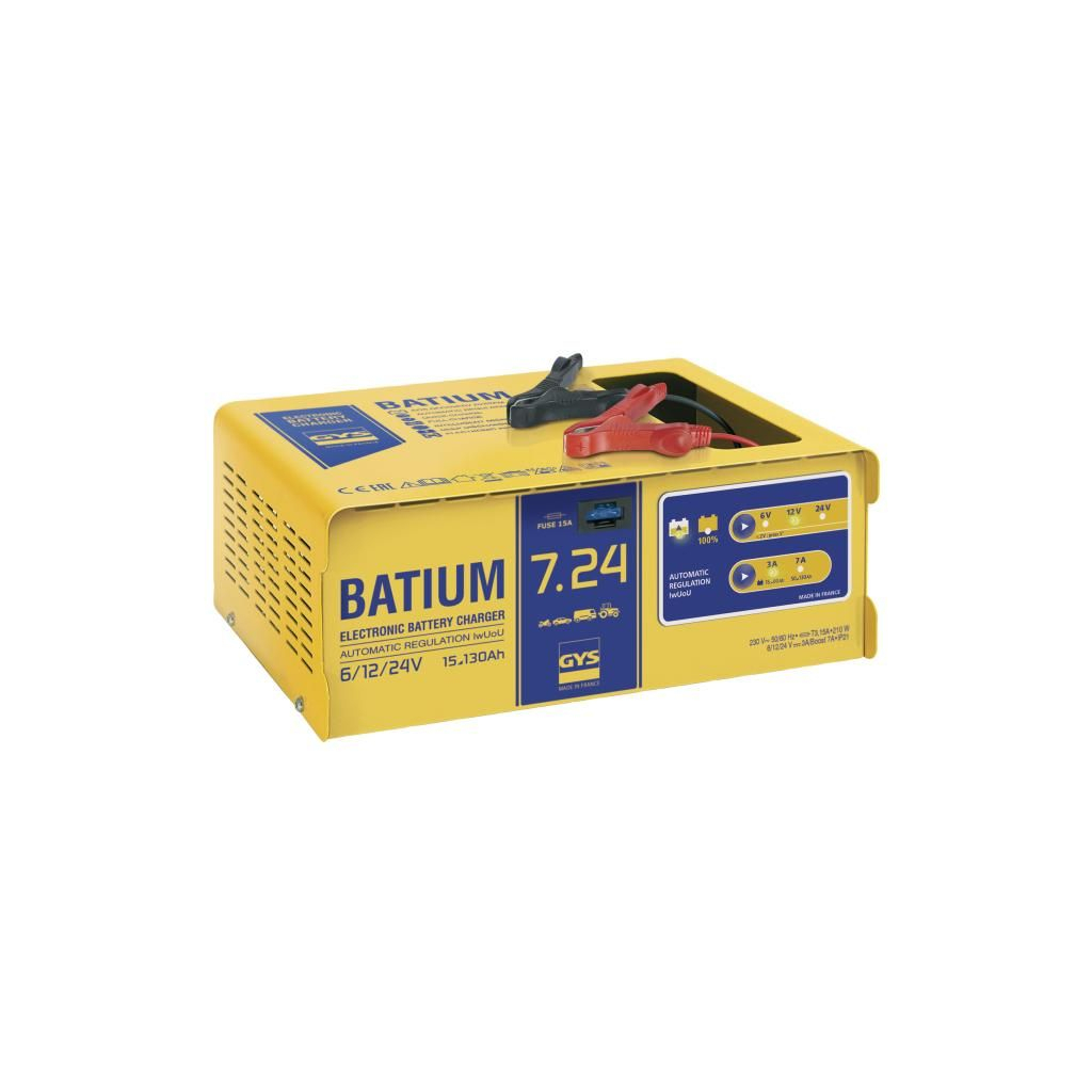 Levně Automatická nabíječka autobaterií GYS BATIUM 7/24, pro 6/12/24V 024502