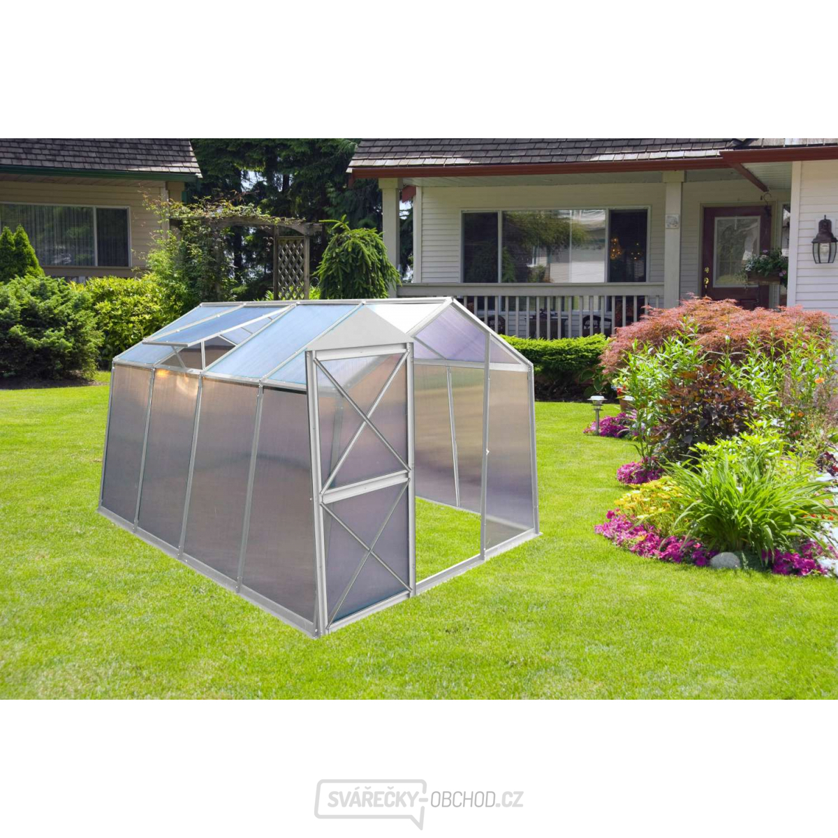 Skleník LANITPLAST DODO BIG 8x10 PC 4 mm šedý