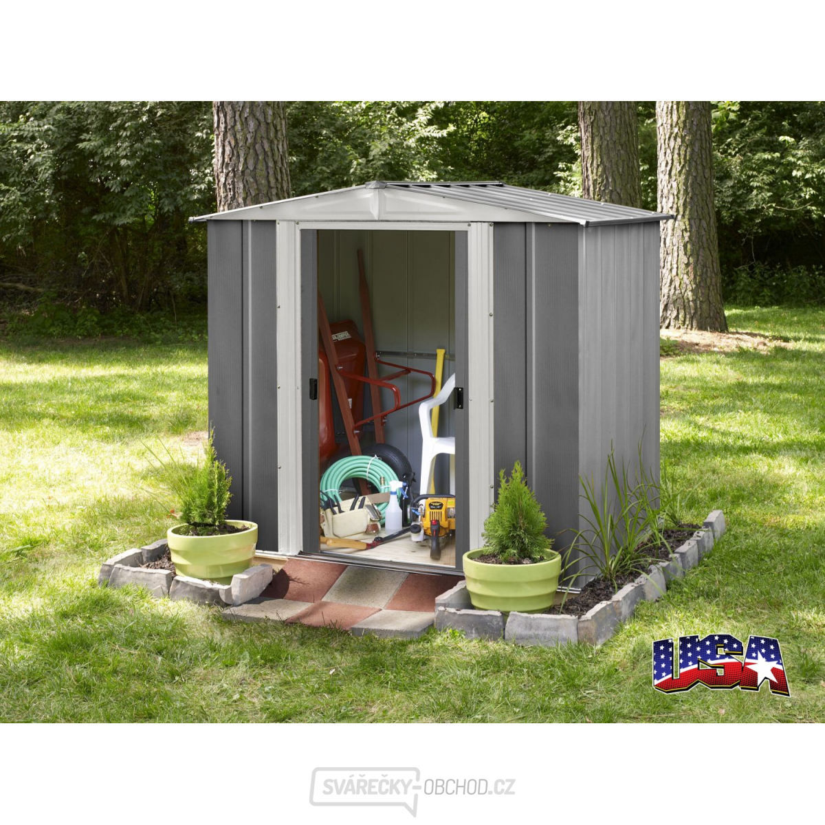 Zahradní domek ARROW DRESDEN 65 šedý