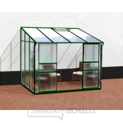 Skleník VITAVIA IDA 5200 matné sklo 4 mm + PC 6 mm zelený+ tyče na zeleninu zdarma gallery main image