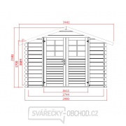 Zahradní domek SOLID PETR 344 x 205 cm Náhled