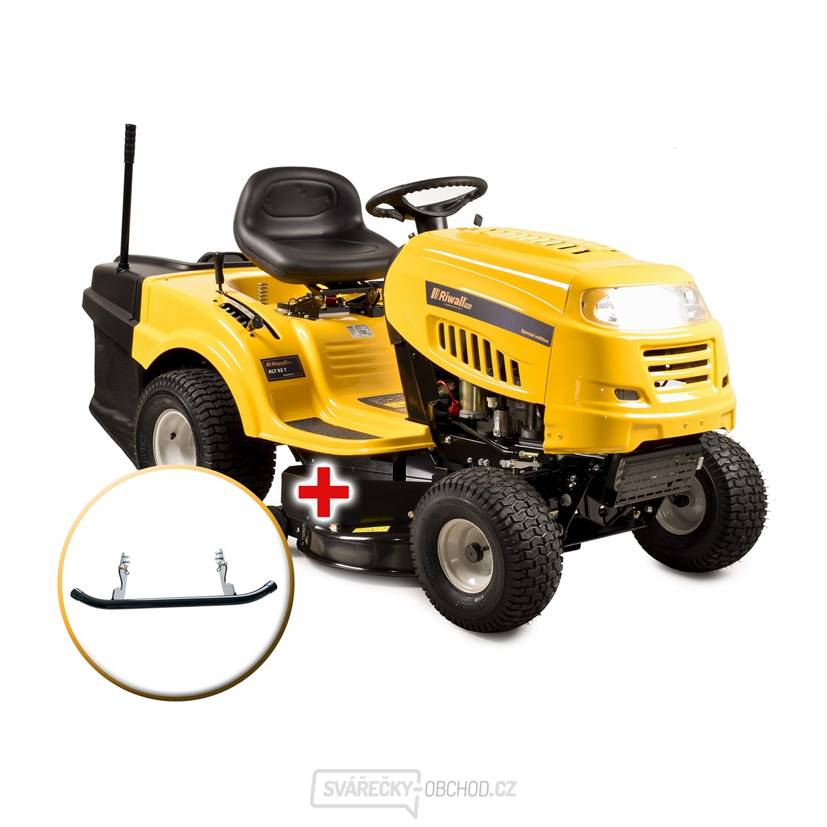 Zahradní traktor Riwall PRO RLT 92 T se zadním výhozem a 6-ti stupňovou převodovkou Transmatic