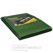 Plachta 20x20 m zesílená nepromokavá s oky zelená 100g/m2 gallery main image