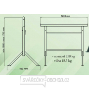 Lešenářská koza 1000-1700x1200mm(1ks) Náhled