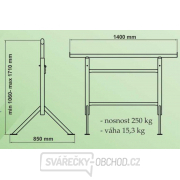 Lešenářská koza 850x1060-1710x1400mm Náhled