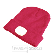 Čepice s čelovkou, nabíjecí, USB, růžová, univerzální velikost náhled