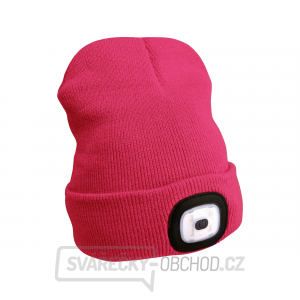 Čepice s čelovkou, nabíjecí, USB, růžová, univerzální velikost Čepice s čelovkou, nabíjecí, USB, růžová, univerzální velikost gallery main image