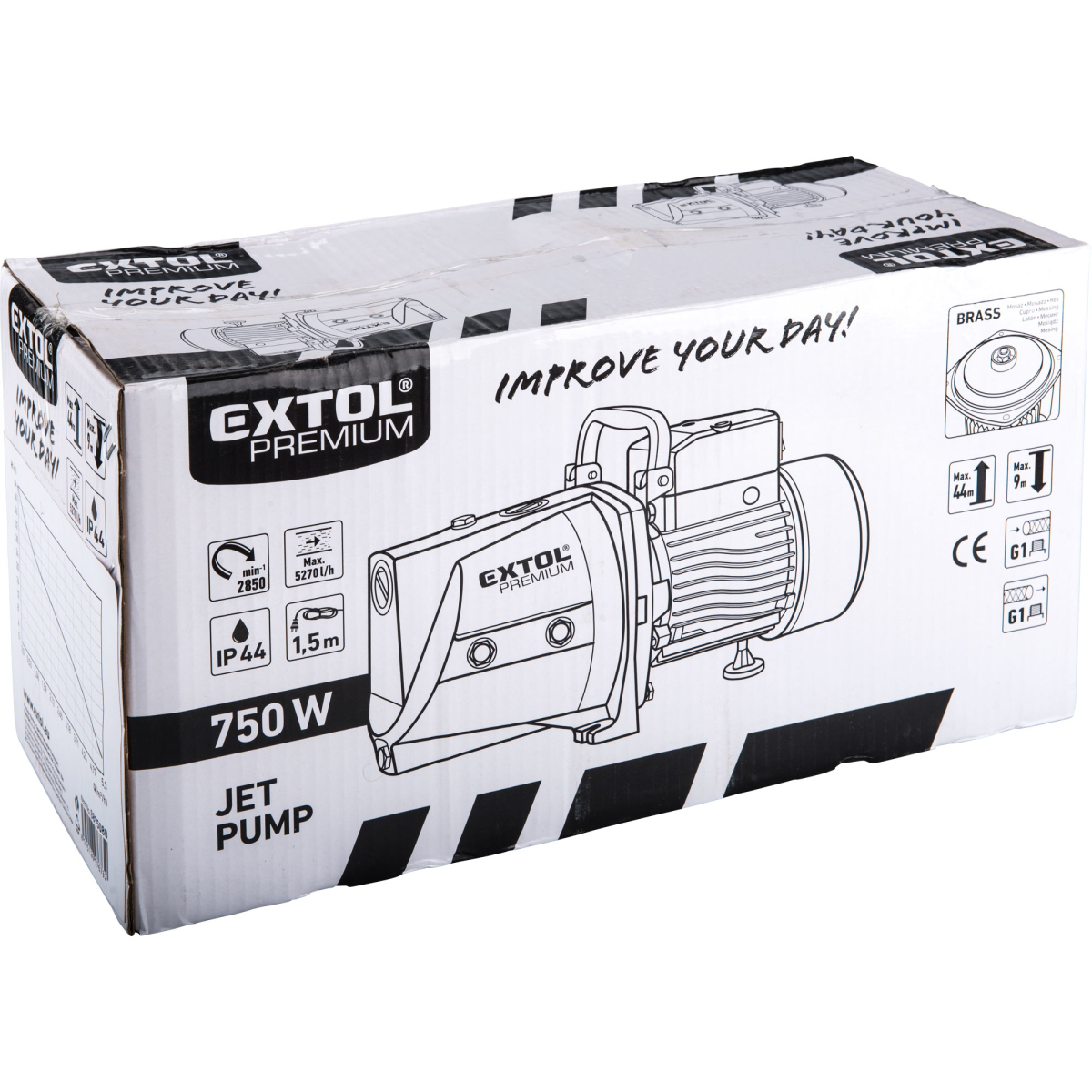 Čerpadlo na vodu Extol Premium 750W, 5270l/hod - proudové Náhled