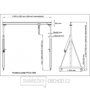 Portálový jeřáb PT4-2-1000 Náhled