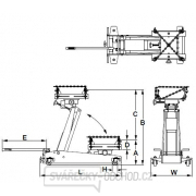 Pojízdný dílenský zvedák na převodovky/agregáty Omega 41100C Náhled
