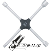 Křížový klíč na matice / šrouby kol HAZET 705 V-02 Křížový klíč na matice / šrouby kol HAZET 705 V-02 gallery main image