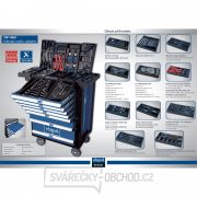 Dílenský vozík s nářadím TW1000, 7 zásuvek, 263 dílů náhled