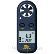 Digitální anemometr / měřič rychlosti proudění vzduchu a teploměr AM-816 gallery main image