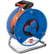 Prodlužovací kabel BAT 25m na bubnu PVC 4x 230V 16A, 3G1,5 IP 44 oranžový, stavební kabel Bremaxx gallery main image