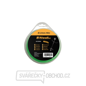 Riwall PRO Žací struna pr. 2,4mm, délka 40m, čtvercový průřez Riwall PRO Žací struna pr. 2,4mm, délka 40m, čtvercový průřez