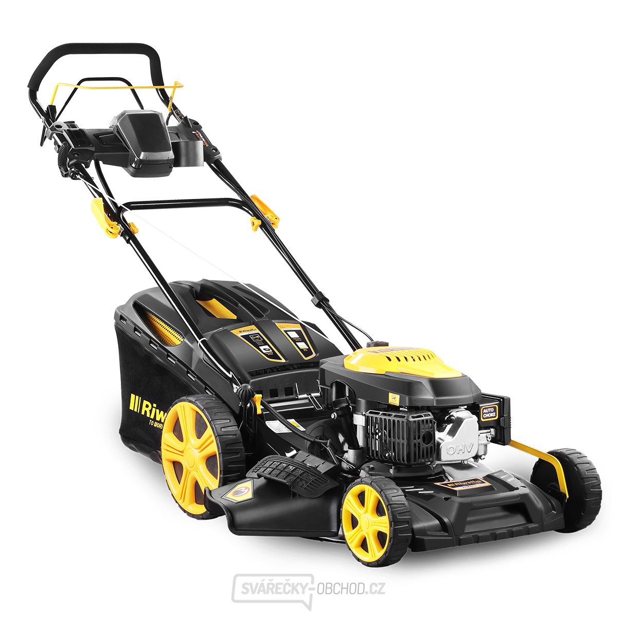 Sekačka na trávu s pojezdem a elektrostartem 4v1 Riwall PRO RPM 5135 E 
