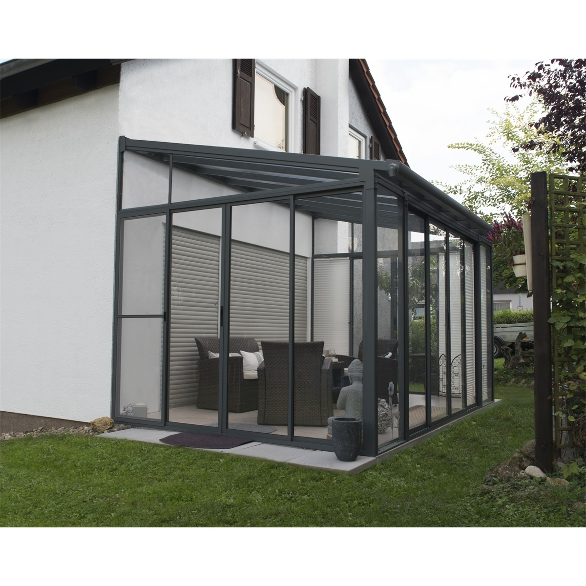 Zimní zahrada Palram Torino 3 x 4,25m šedá Náhled
