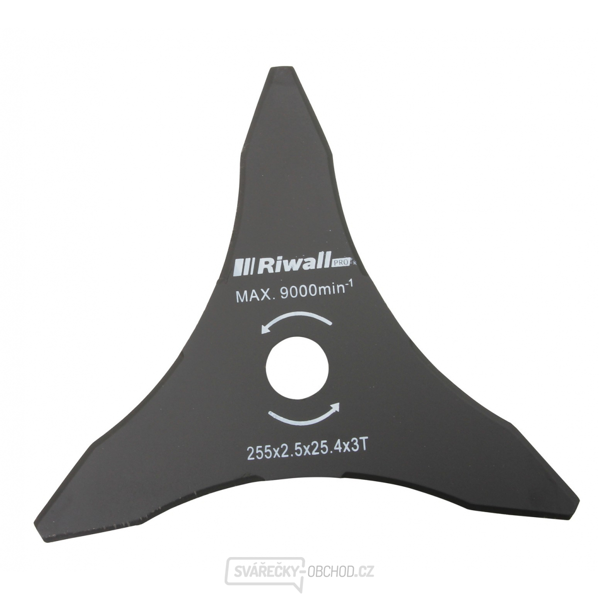 Riwall PRO Žací nůž třízubý ke křovinořezu pr. 255mm Riwall PRO Žací nůž třízubý ke křovinořezu pr. 255mm gallery main image