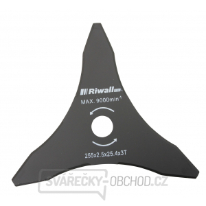 Riwall PRO Žací nůž třízubý ke křovinořezu pr. 255mm Riwall PRO Žací nůž třízubý ke křovinořezu pr. 255mm gallery main image