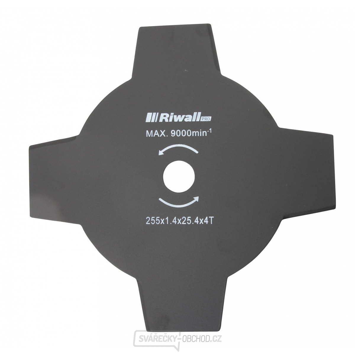 Riwall PRO Žací nůž čtyřzubý ke křovinořezu pr. 255mm