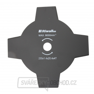 Riwall PRO Žací nůž čtyřzubý ke křovinořezu pr. 255mm