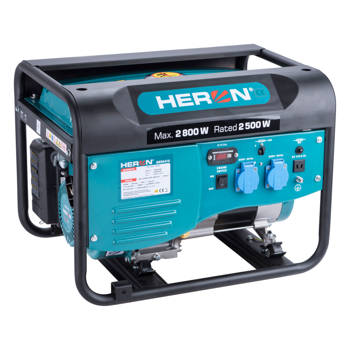 Levně Elektrocentrála benzínová HERON 2,8kW/6,5HP 8896416 + Sestavení a zprovoznění centrály v hodnotě 499 Kč