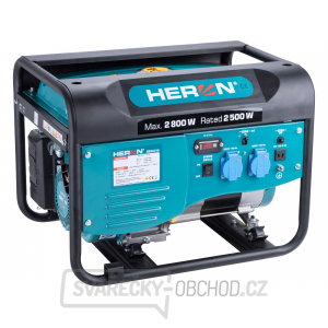 Elektrocentrála benzínová HERON 2,8kW/6,5HP Elektrocentrála benzínová HERON 2,8kW/6,5HP gallery main image