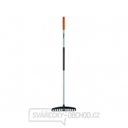 Hrábě zahradní plastové 12-zubé s násadou gallery main image