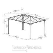 Zahradní hliníkový altán Palram Martinique 4300 Náhled