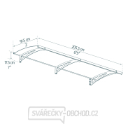 Palram Aquila 2050 vchodová stříška náhled