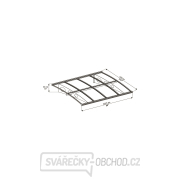 Palram Herald 2230 vchodová stříška náhled