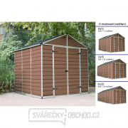 Zahradní domek Palram Skylight 8x8 hnědý gallery main image