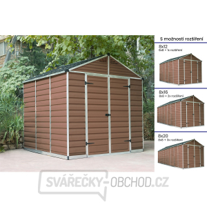 Zahradní domek Palram Skylight 8x8 hnědý Zahradní domek Palram Skylight 8x8 hnědý gallery main image