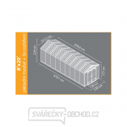 Zahradní domek Palram Skylight 8x8 šedý náhled