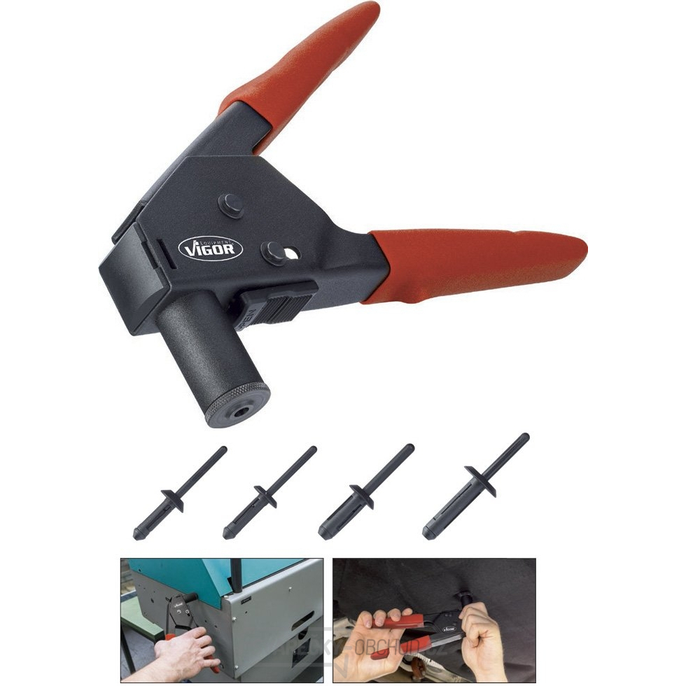Nýtovací kleště pro plastové nýty VIGOR V4196 Nýtovací kleště pro plastové nýty VIGOR V4196 gallery main image